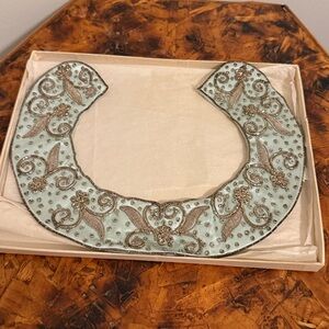 Women’s Vintage Blue Beaded Collar Baar & Beards, Inc. in Penney's Gaymode Box